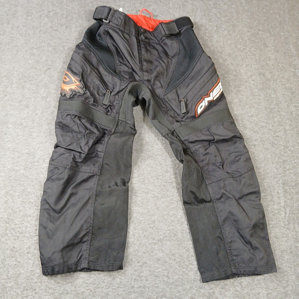 ONeal Apocalypse Motocross Pants Black Orange‎ MX Racing Gear Youth Size 24